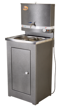 Умывальник дачный с подогревом "Люкс" ВИХРЬ, нержавейка, серебристый 565 | Orenten.ru