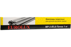 Электрод Eurolux МР-3 Ф3,0 Пачка 1 кг 21527 | Orenten.ru