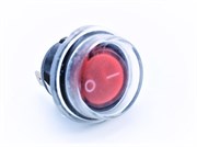 KN028 Выключатель (кнопка) круглый одноклавишный 3-х контакт.6А250V KN028 / SpT066216 / SpT066050 / Код: 1336 | Orenten.ru